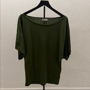 Michael Stars Olive Green Short Sleeve Top